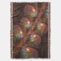 Farbige fluoreszierende abstrakte trippy braune Fr