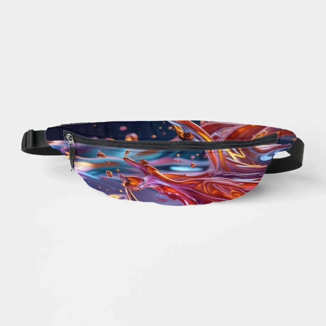 Farbige Flüssigkeiten spritzen Bauchtasche (Vorderseite)