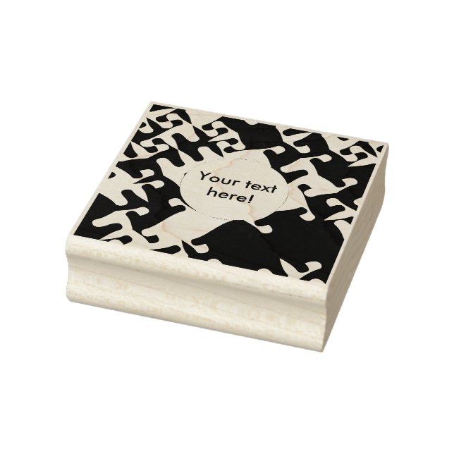 Farbige Formen abstraktes Design Gummistempel (Stempel)