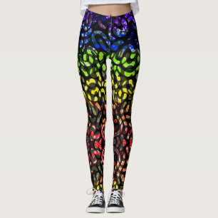 Farbige Formen - AOP Leggings