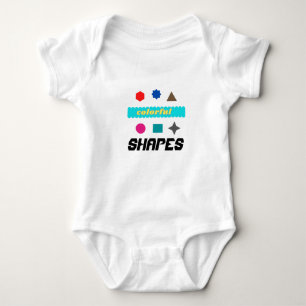 Farbige Formen Baby Bodysuit White Strampler
