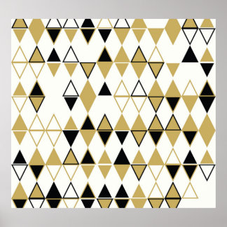 Farbige Formen, geometrisch abstraktes Muster Poster