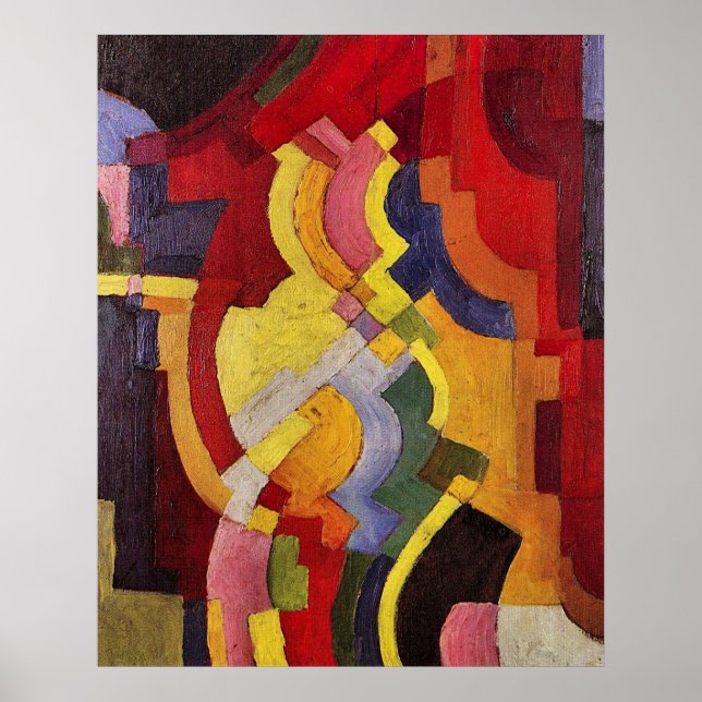 Farbige Formen (III) von August Macke Poster (Vorne)