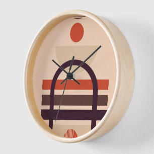 Farbige Formen künstlerische Zusammensetzung Uhr