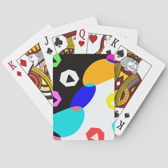 Farbige Formen Spielkarten (Rückseite)
