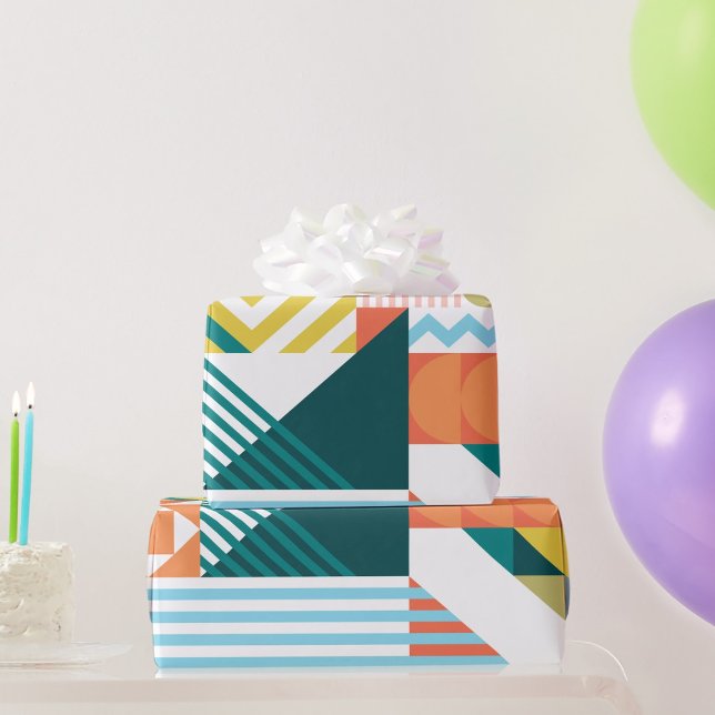 Farbige Formschöne Muster Geschenkpapier (Von Creator hochgeladen)