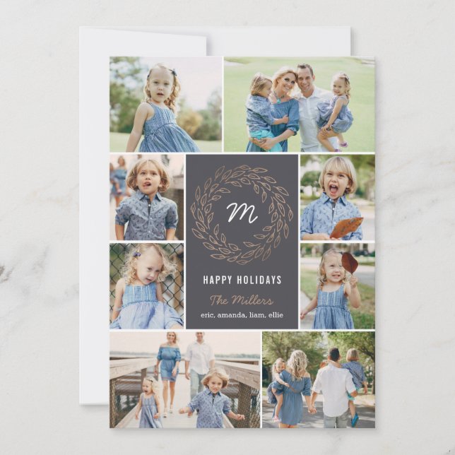 Farbige Foto-Karte für Feiertage Feiertagskarte (Vorderseite)