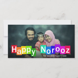 Farbige Foto Typografie glücklich Norooz Neues Jah