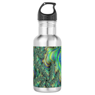 Farbige Fraktale Trinkflasche