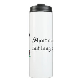 Farbige französische Bulldogge Zitat Grafik Thermosbecher