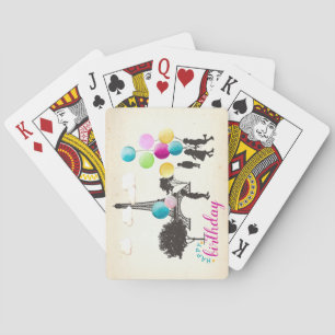 Farbige französische Macarons Kinder zum Geburtsta Spielkarten