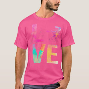 Farbige Frisbee-Golf-Mutter-Geschenke Frisbee-Golf T-Shirt