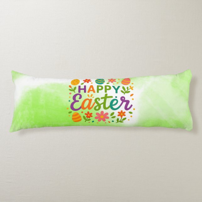 Farbige Frohe Ostern   Seitenschläferkissen (Vorderseite)