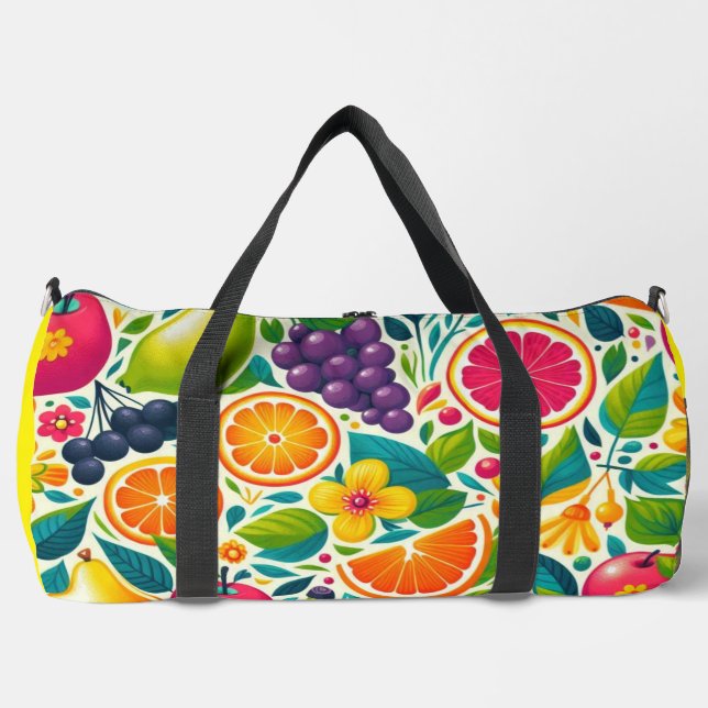 Farbige Früchte Duffle Bag (Vorderseite)