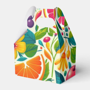 Farbige Früchte Geschenkschachtel