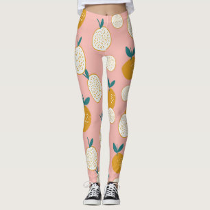 Farbige Früchte, nahtlose Hintergrundmuster. Leggings