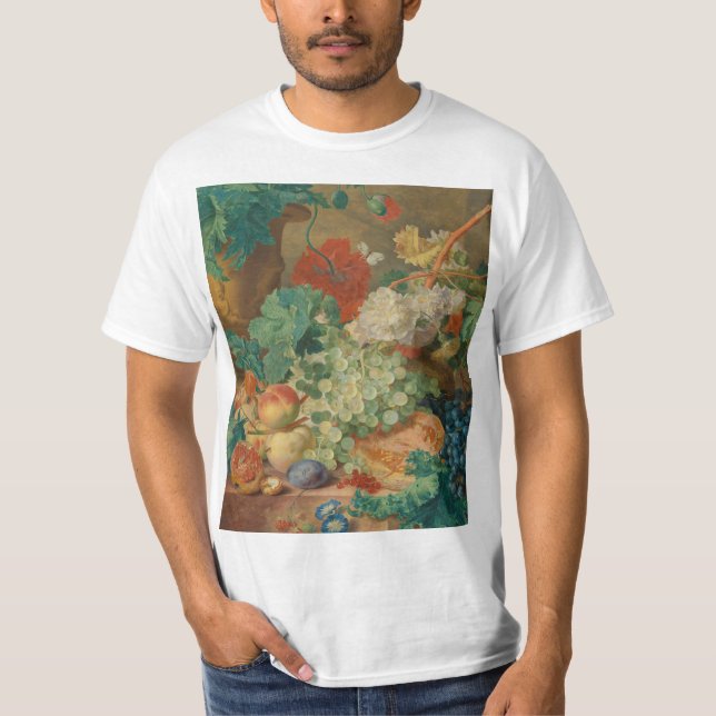 Farbige Früchte und Gemüse T-Shirt (Vorderseite)