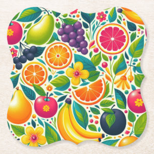 Farbige Früchte Untersetzer