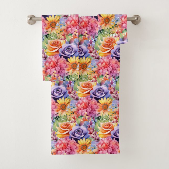 Farbige Frühlingsblumen Blumenstrauß Set (Insitu)