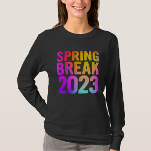 Farbige Frühlingsferien 2023 Stil-Matching-Gruppe T-Shirt