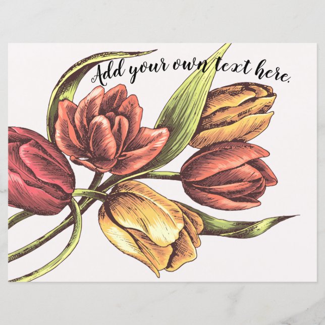 Farbige Frühlingstücher Zeitschrift Scrapbook Pape (Vorderseite)