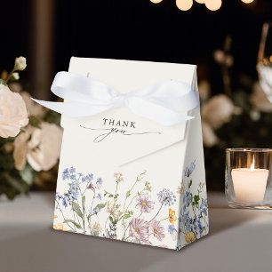 Farbige Frühlingswiese mit Wildblumen  Brautdusche Geschenkschachtel