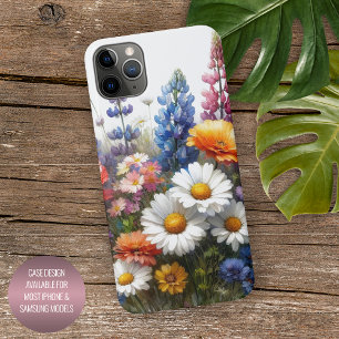 Farbige Frühlingswildblumen Florale Wasserfarben-K iPhone 16 Pro Max Hülle