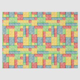 Farbige Gebäude-Blöcke Seidenpapier