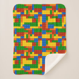 Farbige Gebäude Bricks Kinder Sherpadecke