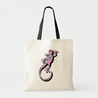 Farbige Gecko-Illustration | Süßer minimaler Eidec Tragetasche