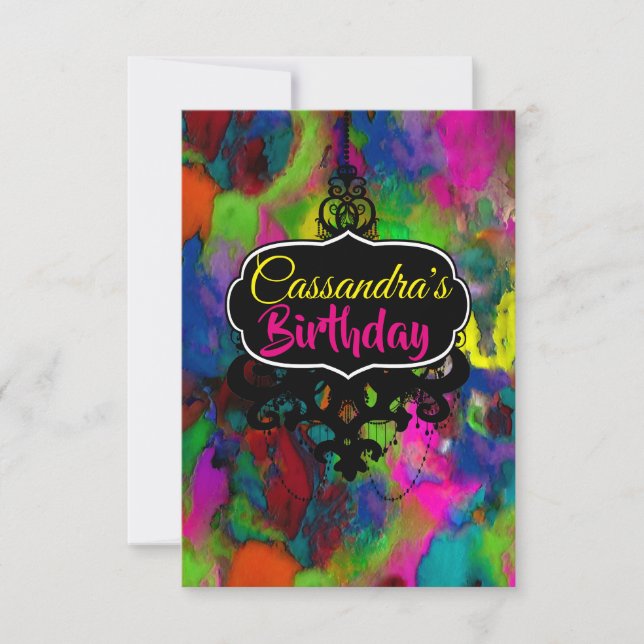 Farbige Gedanken (weitere Optionen) - UAWG / Einladung (Vorderseite)