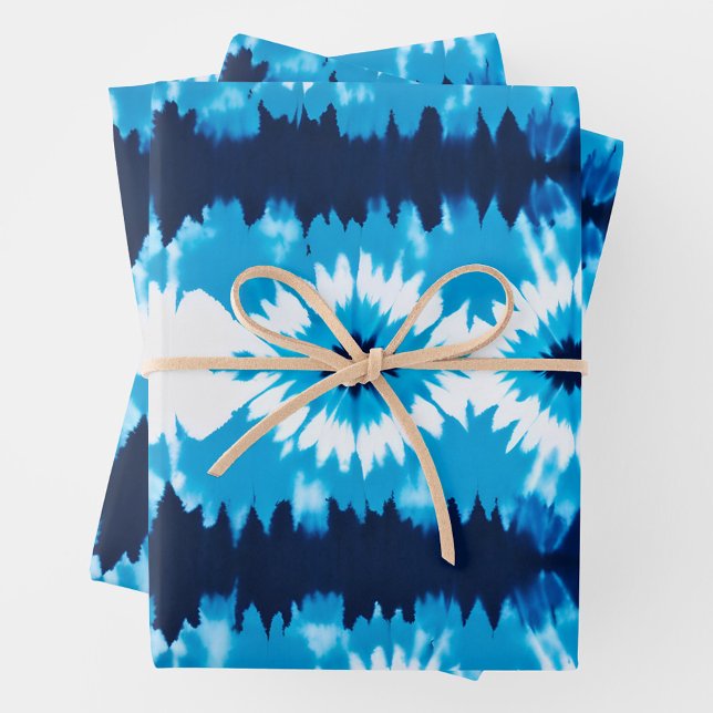 Farbige Gefärbte Krawatte Art Wrapping Paper Sheet Geschenkpapier Set (Von Creator hochgeladen)