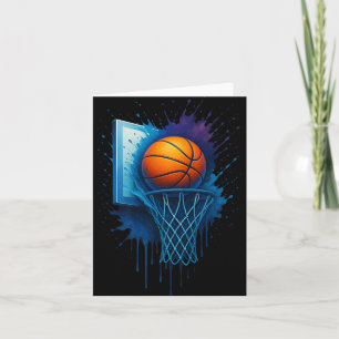 Farbige Gefärbte Krawatte Basketball-Bekleidung mi Karte