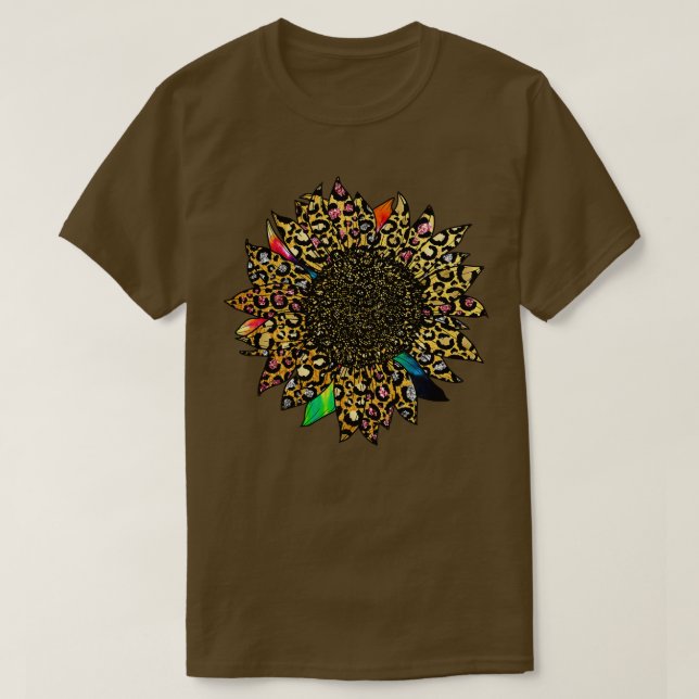 Farbige Gefärbte Krawatte Sonnenblume Gold Rosa Si T-Shirt (Design vorne)