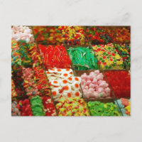 Farbige Gelees auf Regalen FARBE GUMMY CAND