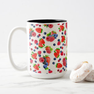 Farbige gemischte Berries Zweifarbige Tasse