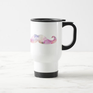 Farbige Gentleman-Schnurrbärte Hipster Reisebecher