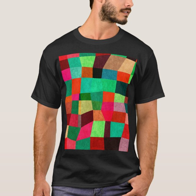 Farbige Geometrie: Abstrakte Nahtlose Textur T-Shirt (Vorderseite)