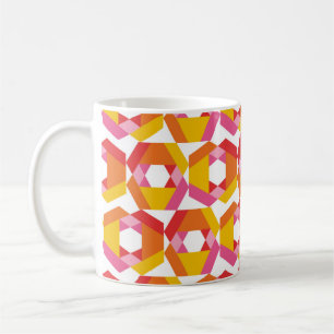 Farbige Geometrie minimalistisches Kunstwerk nahtl Kaffeetasse