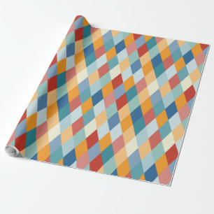 Farbige Geometrie VIIA B Geschenkpapier