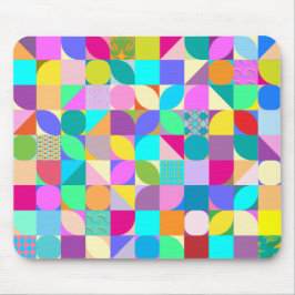 Farbige geometrische Abstrakte Fun Graphic Mouse P Mousepad