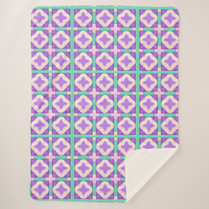 Farbige geometrische abstrakte Kunst Sherpadecke