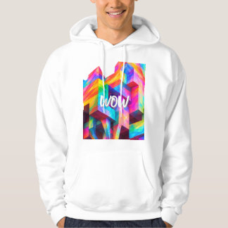 Farbige geometrische abstrakte Vibrant Mode Hoodie