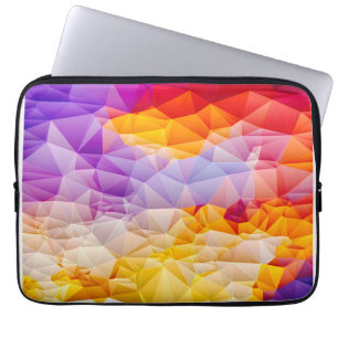 Farbige geometrische abstrakte Wandkunst Laptopschutzhülle