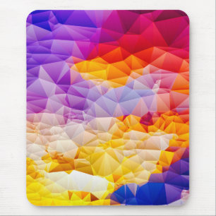 Farbige geometrische abstrakte Wandkunst Mousepad