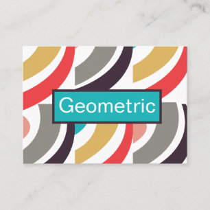 Farbige geometrische Abstraktion Visitenkarte