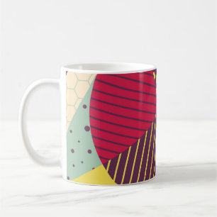 Farbige geometrische Design-Abstraktion Kaffeetasse