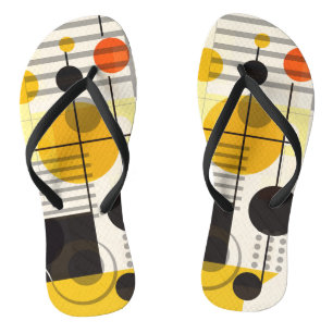 Farbige geometrische Formen Flip Flops