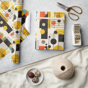 Farbige geometrische Formen Geschenkpapier