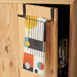 Farbige geometrische Formen Geschirrtuch